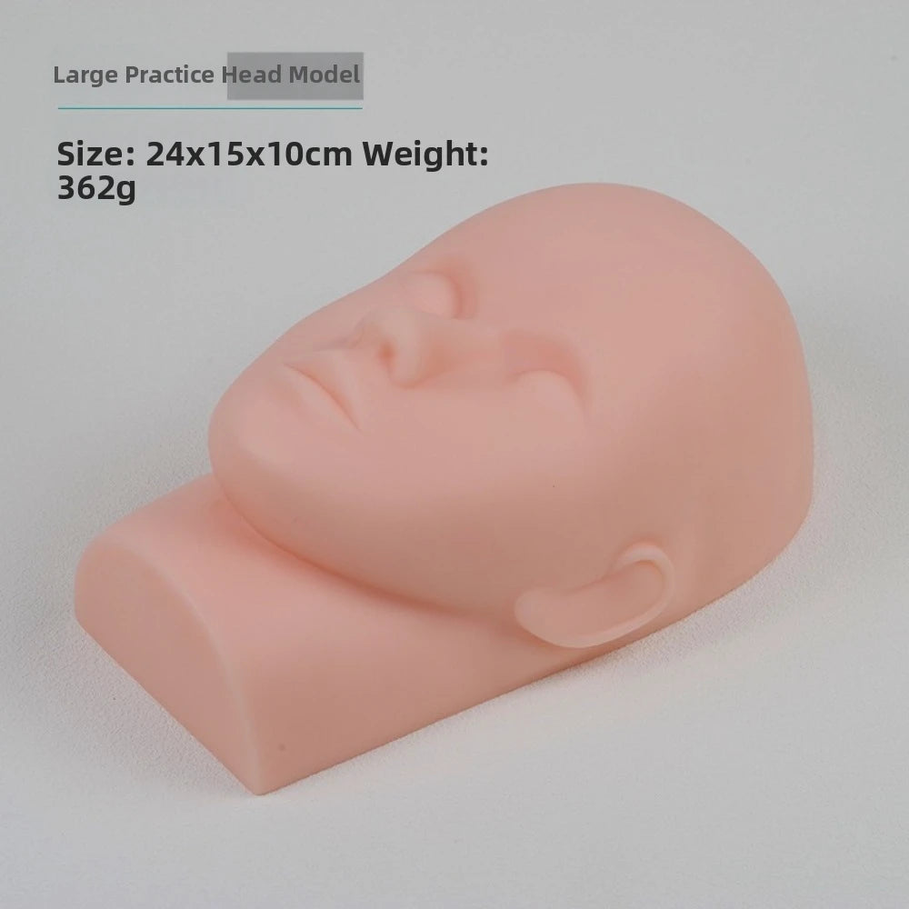 Silicone Eyelash Extension Practice Mannequin Head Model Lash Practice Mannequin QXL