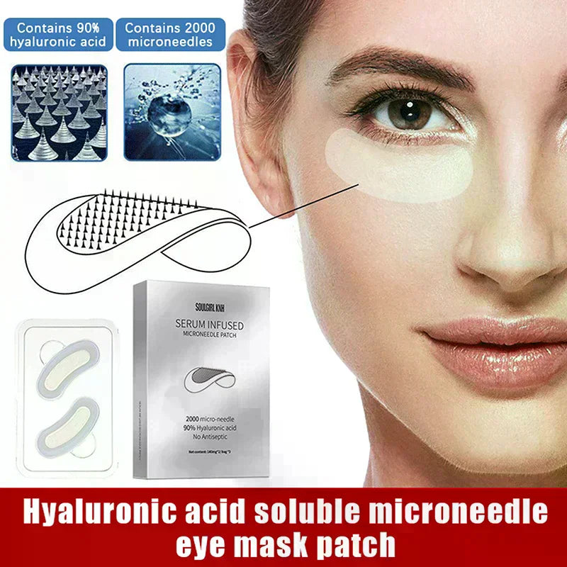 Microneedle Eye Patches – Hyaluronic Acid 2000 Needles | YOVIP Microneedle Eye Patch QXL