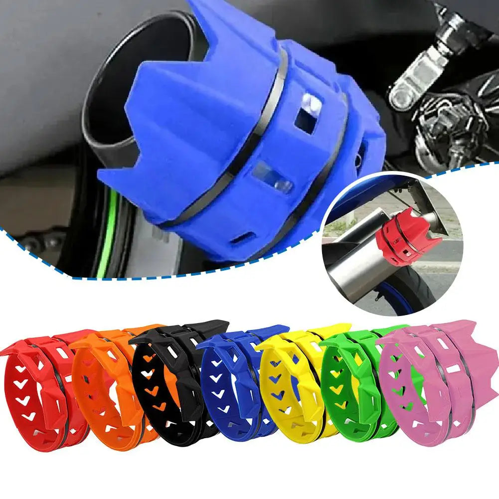 Motorcycle Exhaust Muffler Silicone Cover Guard | Dirt Bike Exhaust Pipe Cover QXL