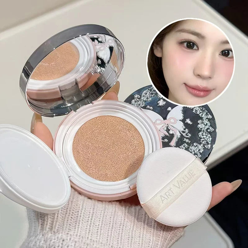 QIBEST Air Cushion Foundation Cream – Moisturizing Concealer Air Cushion Foundation QXL