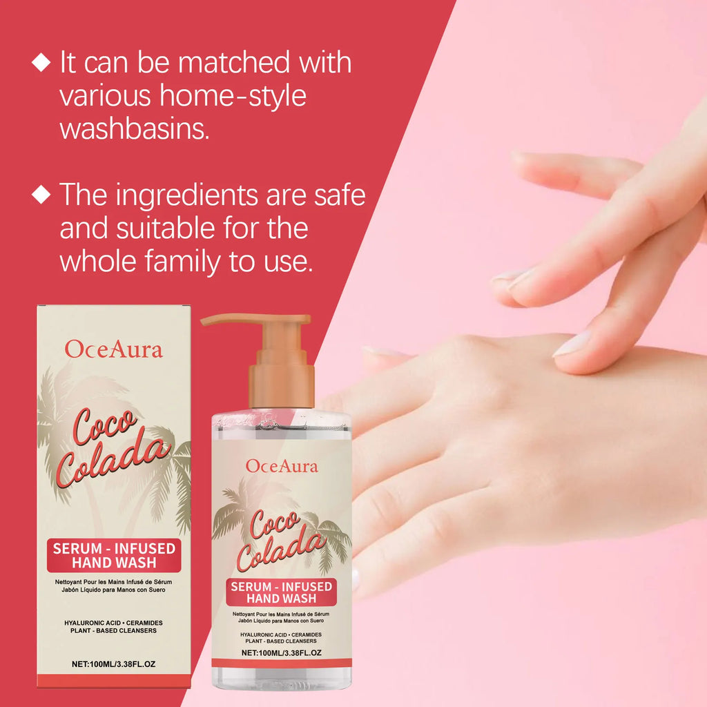 OceAura Coconut Hand Wash | Moisturizing Liquid Soap 100ml Liquid Hand Wash QXL