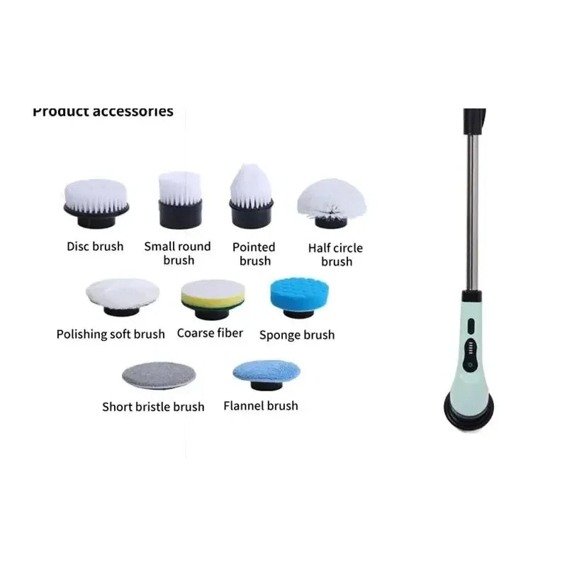 Cordless Electric Spin Scrubber | Power Brush for Tile & Grout Electric Spin Scrubber QXL