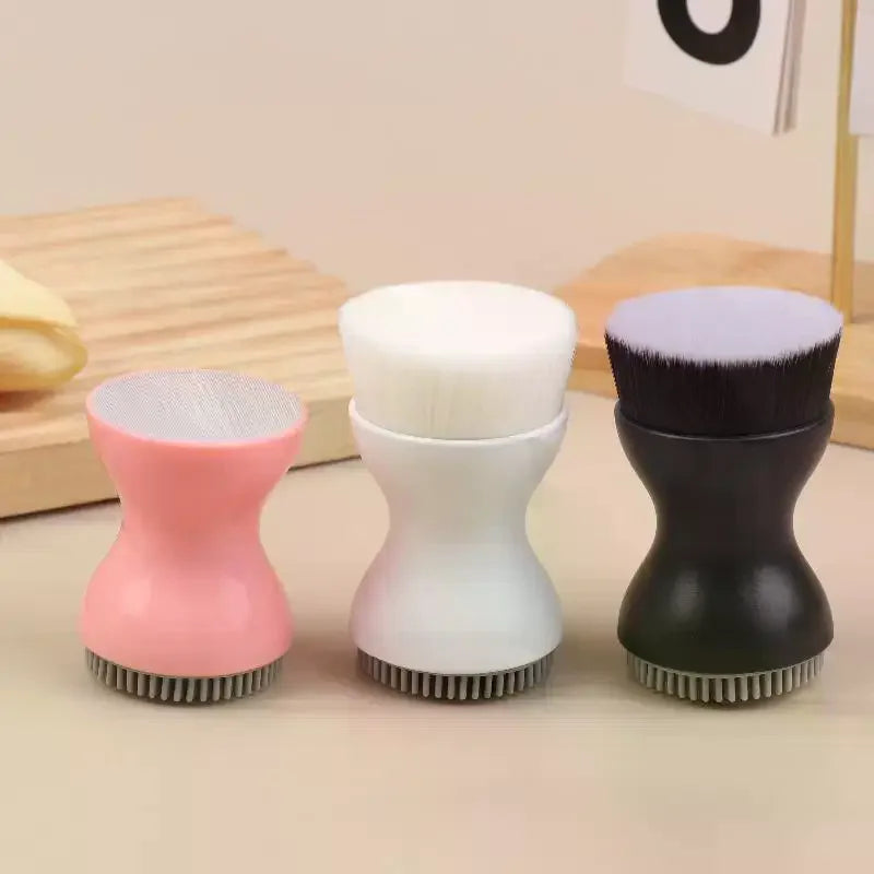 Double-Sided Silicone Facial Cleansing Brush | Manual Scrubber Facial Cleansing Brush QXL