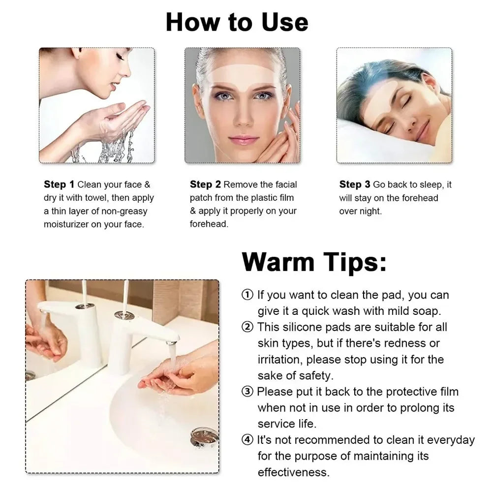 Reusable Silicone Anti-Wrinkle Patches | Face, Neck & Eye Silicone Wrinkle Patches QXL
