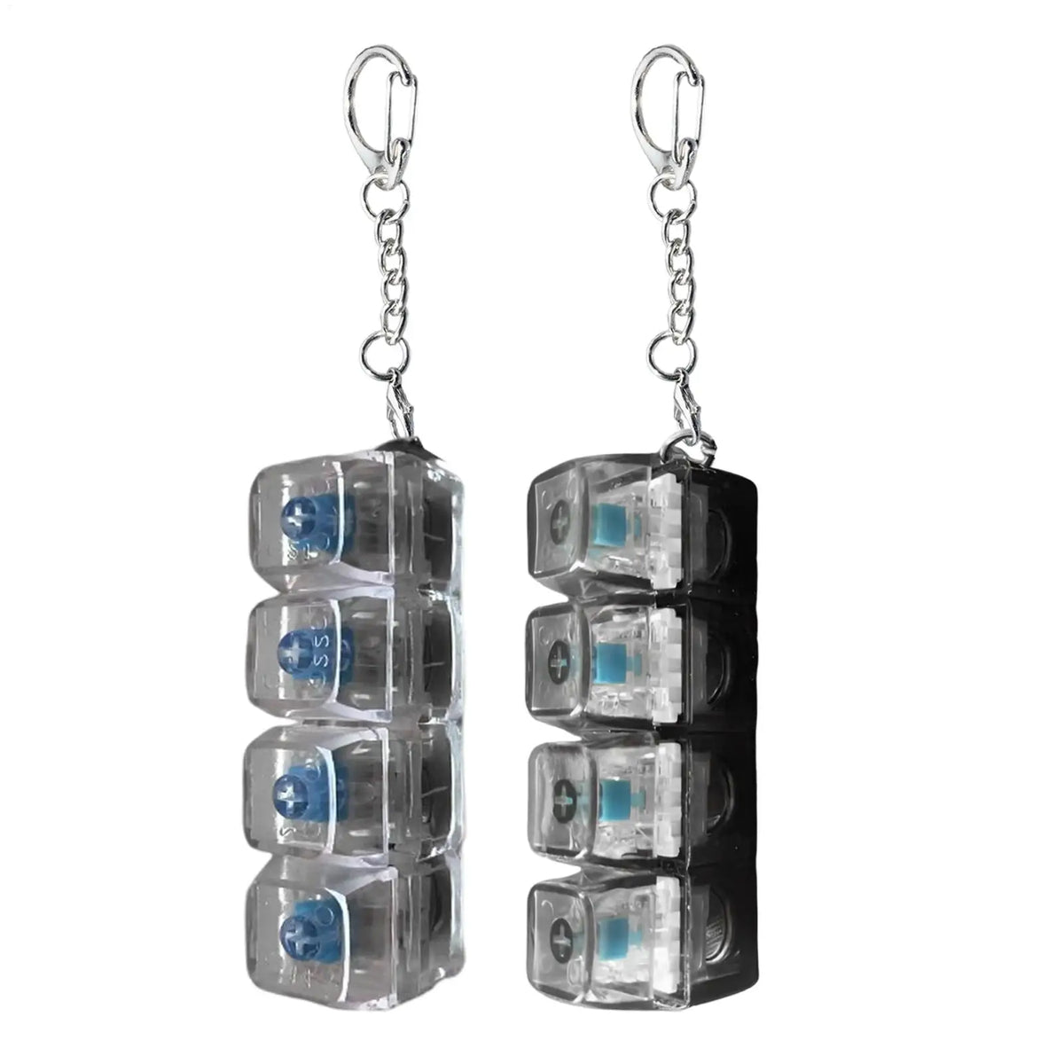 4-Key Mechanical Keyboard Fidget Keychain | LED Switch Tester Fidget Keychain Toy QXL