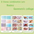 8-Pack 3D Geometric Sticker Puzzle Kit | DIY Craft for Kids & Adults DIY Craft Kit QXL 8-beginner