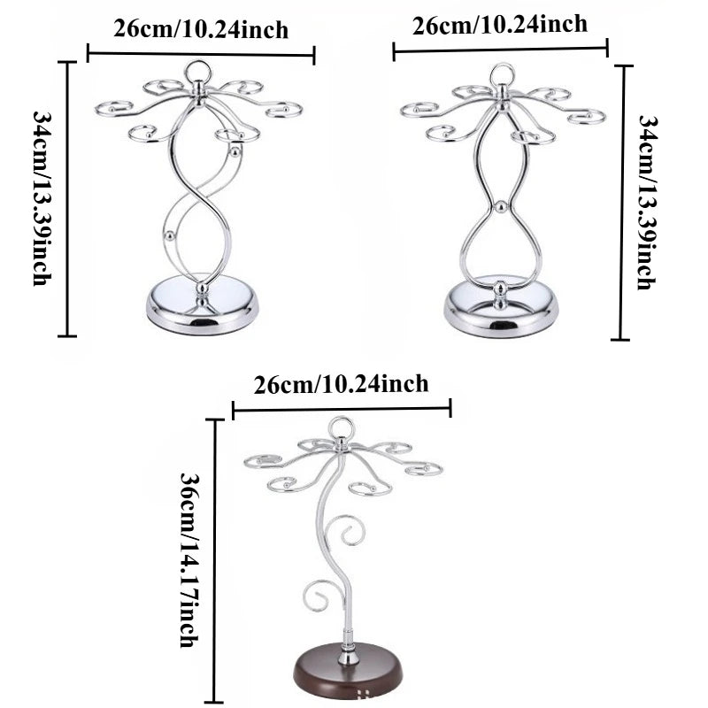 Modern Wine Glass Rack – Hanging & Floor Stand Stemware Organizer Wine Glass Rack QXL