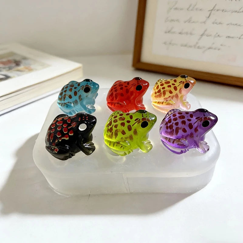6-Piece Frog Silicone Resin Mold Set | DIY Epoxy Craft Molds Silicone Resin Mold QXL