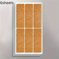 6-Sheet Waterproof Cork Labels for Organizing & Classifying Cork Adhesive Labels QXL B