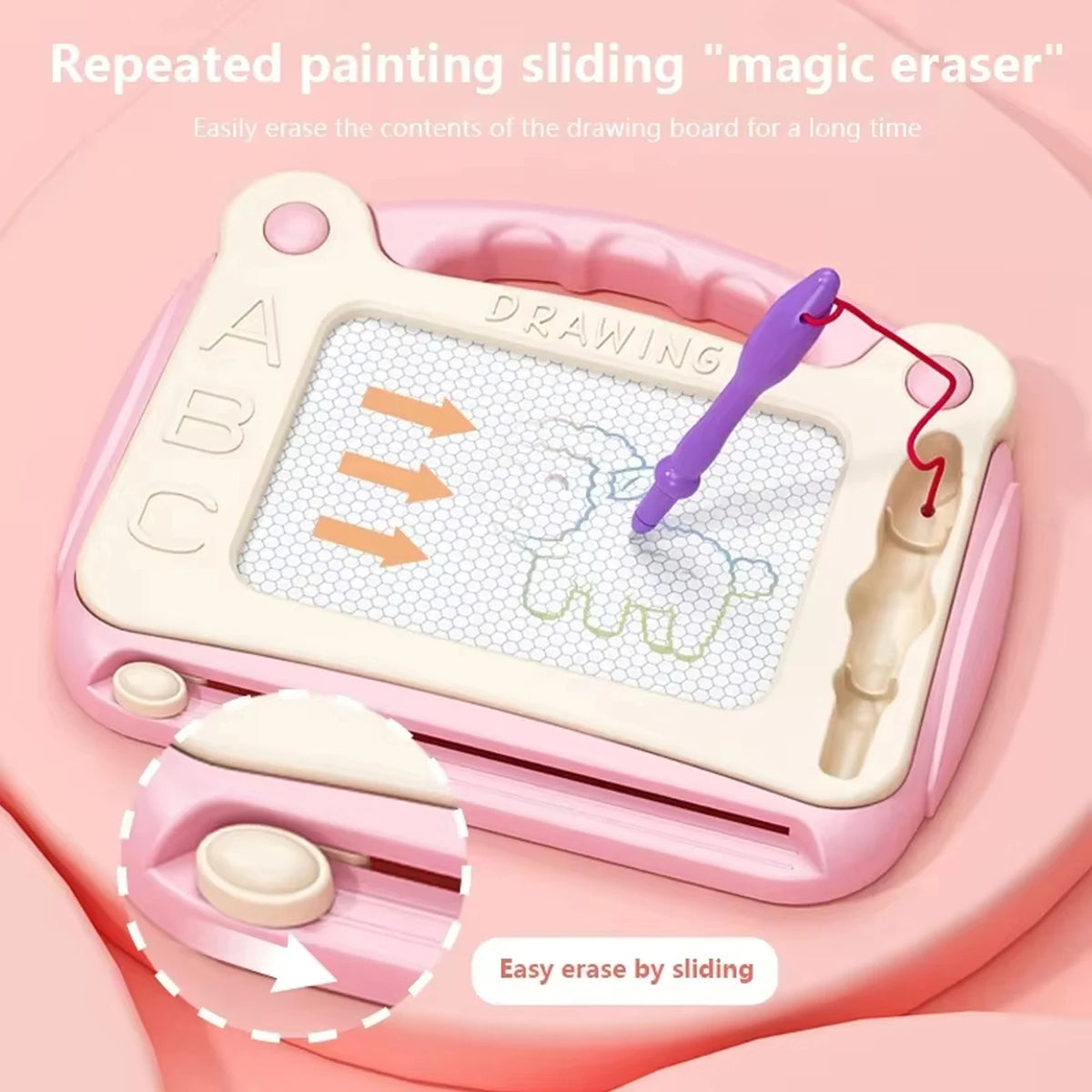 Kids Magnetic Drawing Board | Etch Sketch Toy Ages 3–12 Magnetic Drawing Board QXL