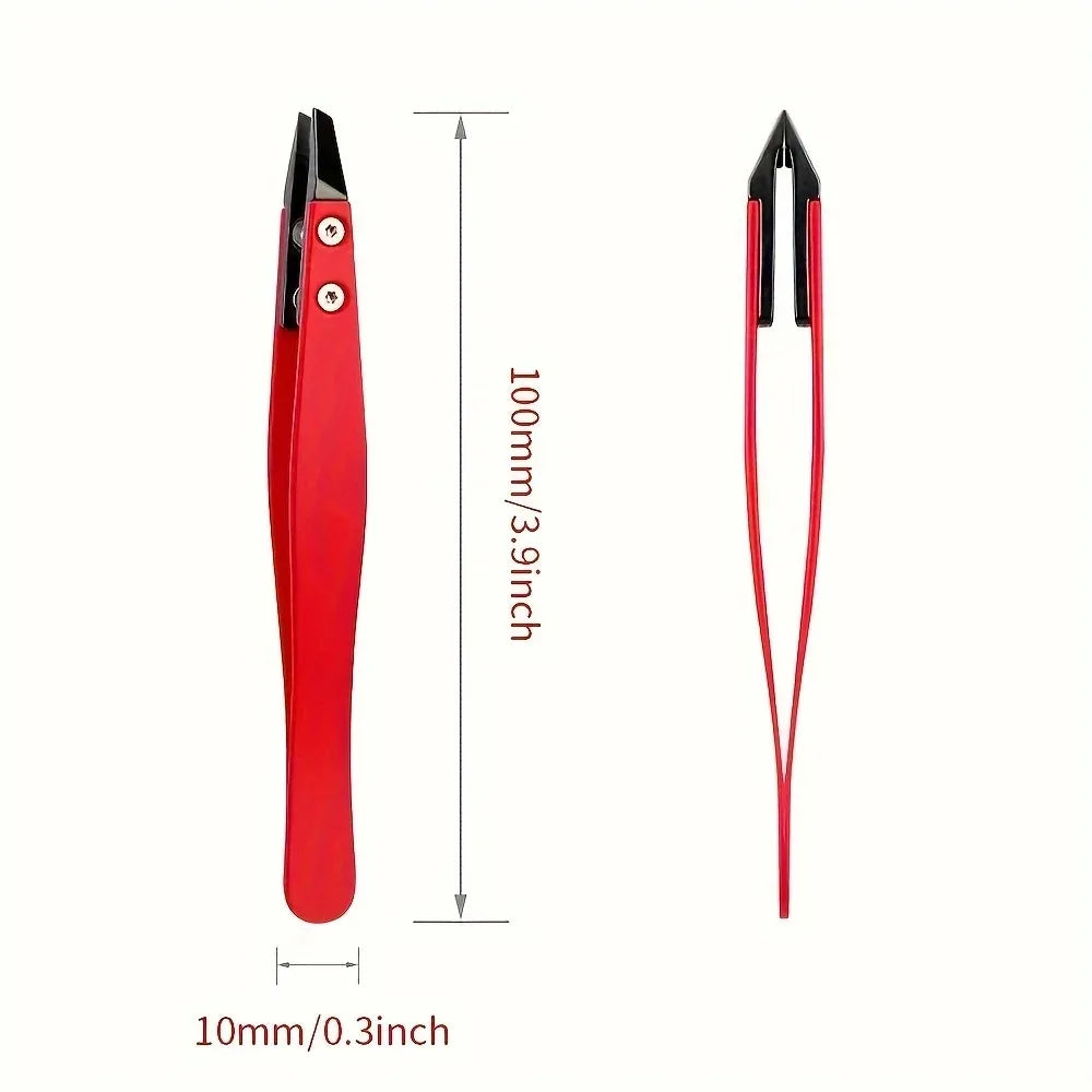 Zirconia Ceramic Pointed Tweezers – Brows, Lash & Beard Precision Tweezers QXL