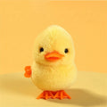 Wind-Up Jumping Plush Duck & Chick Toy | Kids Gift Wind-Up Plush Toy QXL Duck-yellow