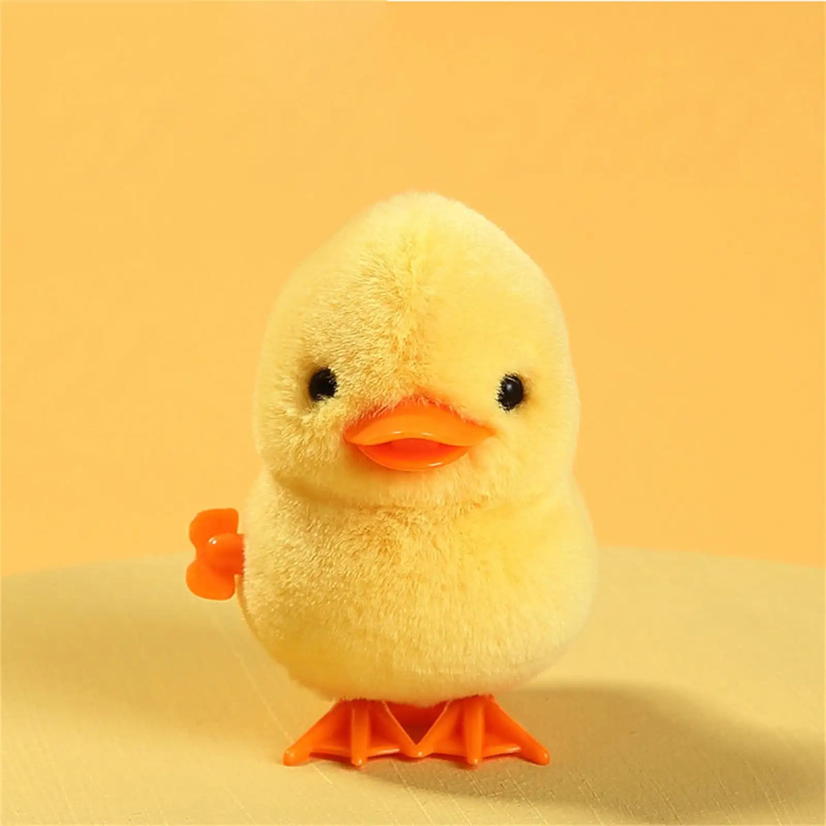Wind-Up Jumping Plush Duck & Chick Toy | Kids Gift Wind-Up Plush Toy QXL Duck-yellow