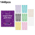 Star-Shaped Hydrocolloid Blemish Patches | 960–1440 Pcs Hydrocolloid Blemish Patch QXL 1440 pcs CN