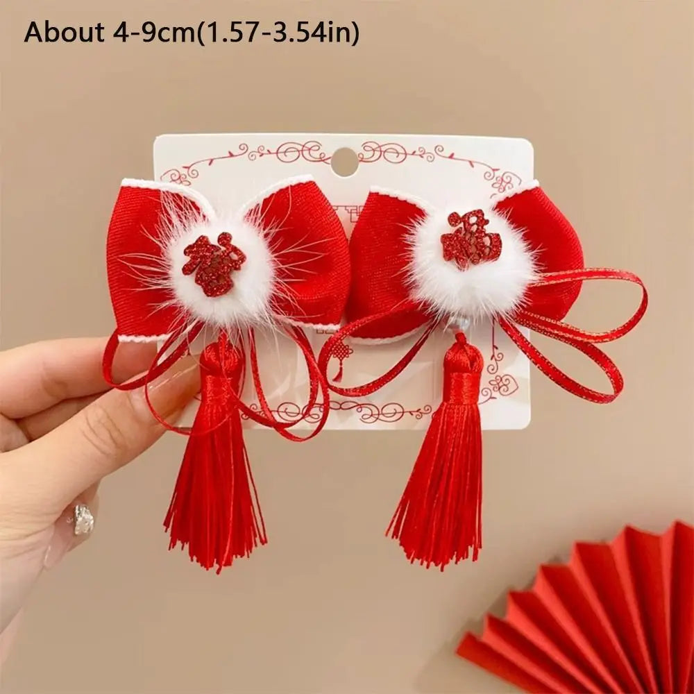 Chinese Tassel Hair Clips | Retro Hanfu Hairpin Pair Tassel Hair Clip QXL