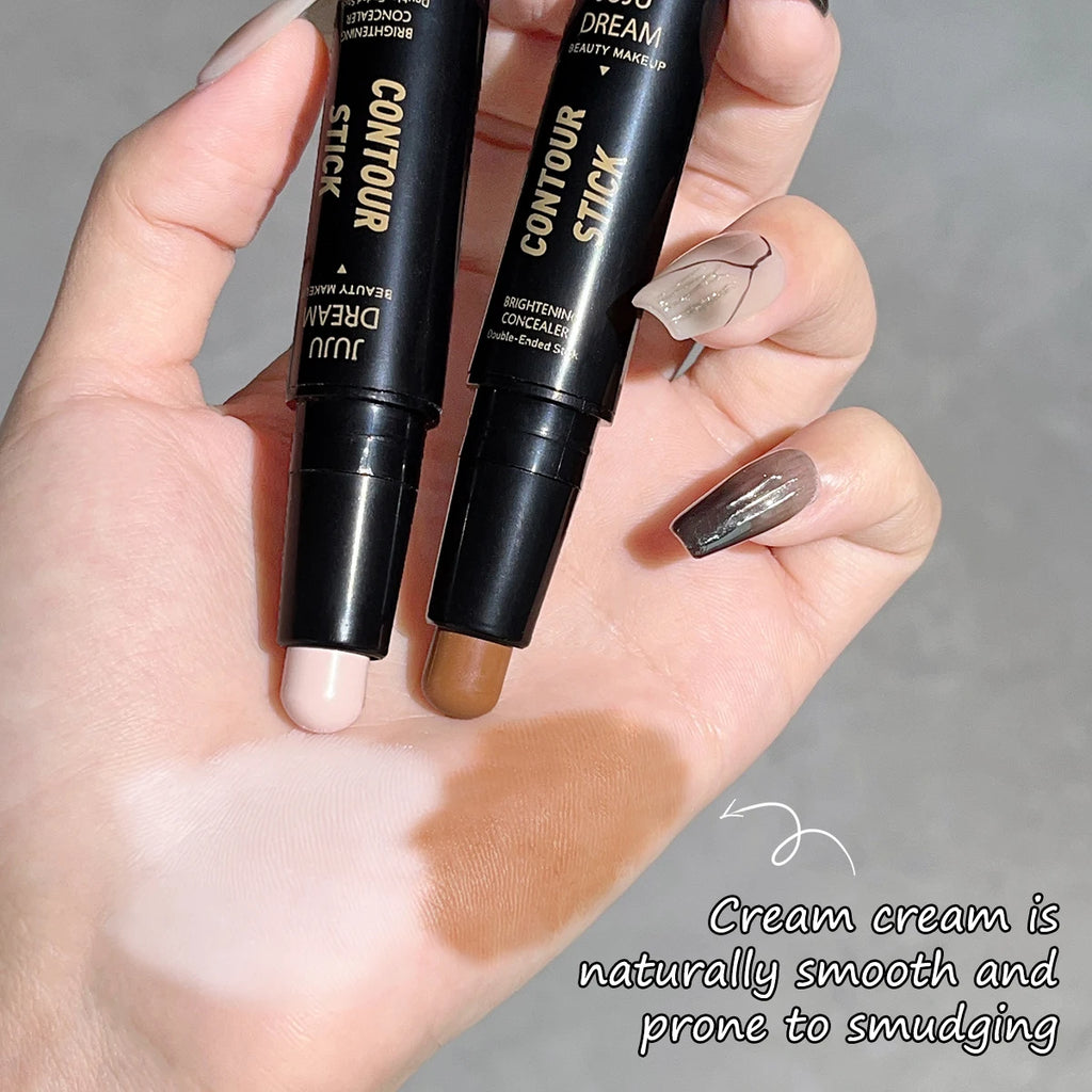 JUJU Dream 2-in-1 Contour & Highlighter Stick – Dual-Ended Contour Highlighter Stick QXL