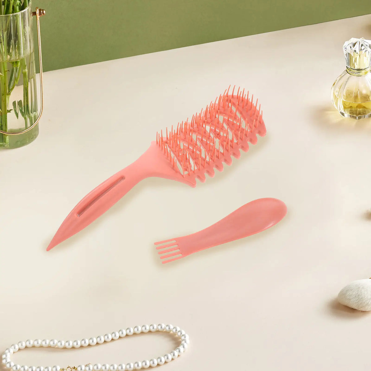2-Piece Hair Comb Set – Teasing, Parting & Tube Squeezer Hair Styling Comb Set QXL