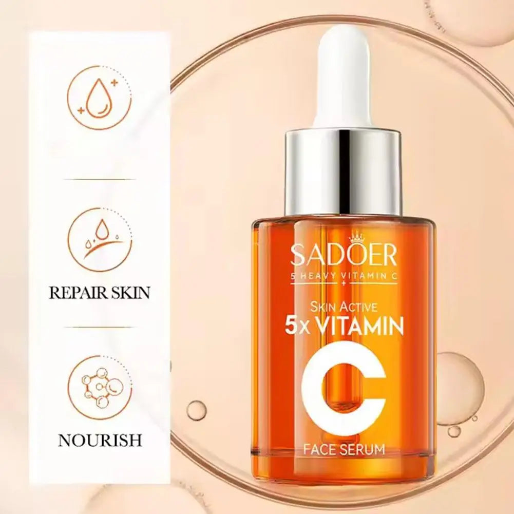 Sadoer 5-Pc Vitamin C & Niacinamide Skincare Set – Brighten & Firm Skincare Gift Set QXL