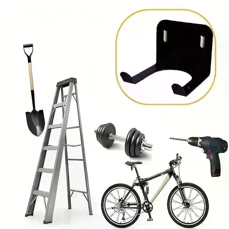 Black Metal Garage Storage Hook | Lawn & Garden Tool Organizer Garage Storage Hook QXL