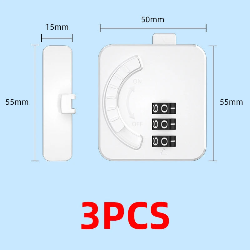Baby Safety Drawer & Cabinet Locks | Anti-Pinch Buckle 1/3-Pack Baby Cabinet Lock QXL B194 C-3Pcs