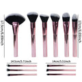 12-Piece Rose Gold Makeup Brush Set | Soft Foundation Brushes Makeup Brush Set QXL Rose Gold 12 Piece