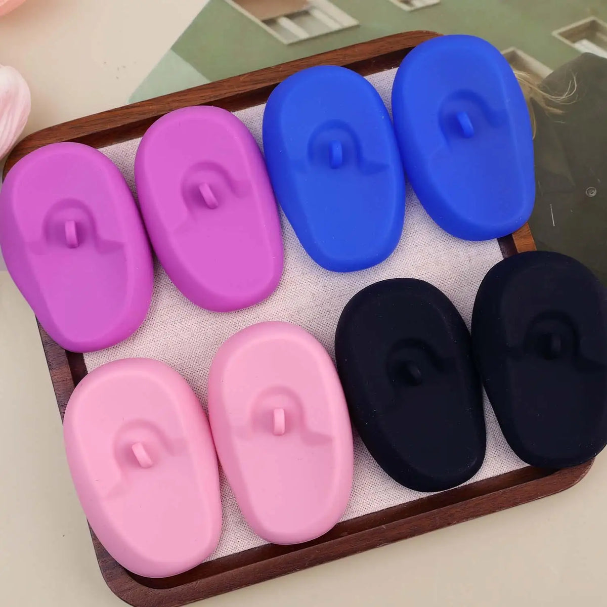 Silicone Hair Dye Ear Covers | Waterproof Salon Ear Shields Hair Dye Ear Shield QXL