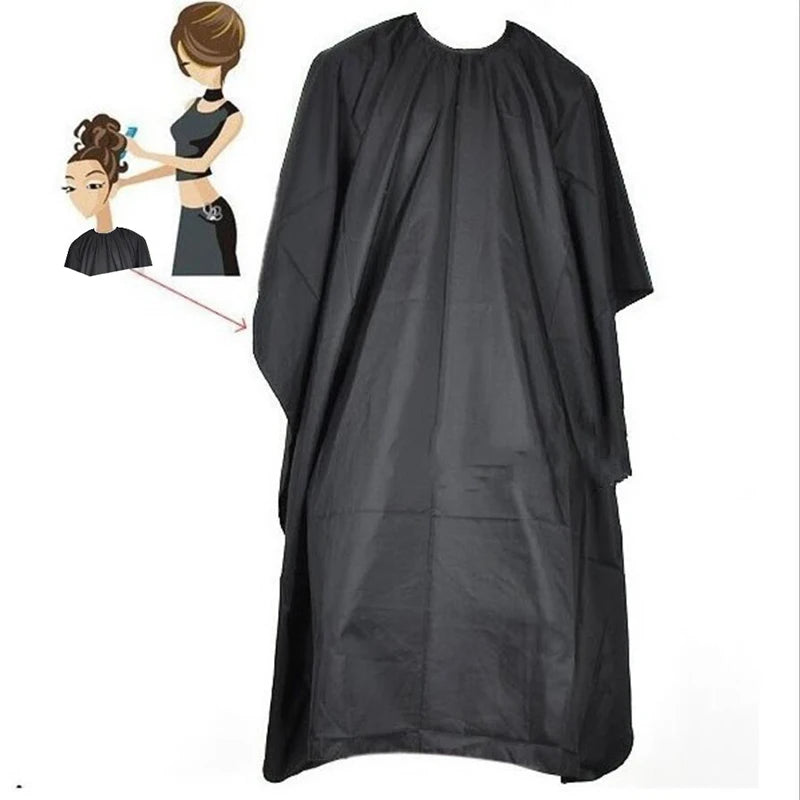 Unisex Hairdressing Cape | Waterproof Black Salon Gown 140×90 Hairdressing Cape QXL