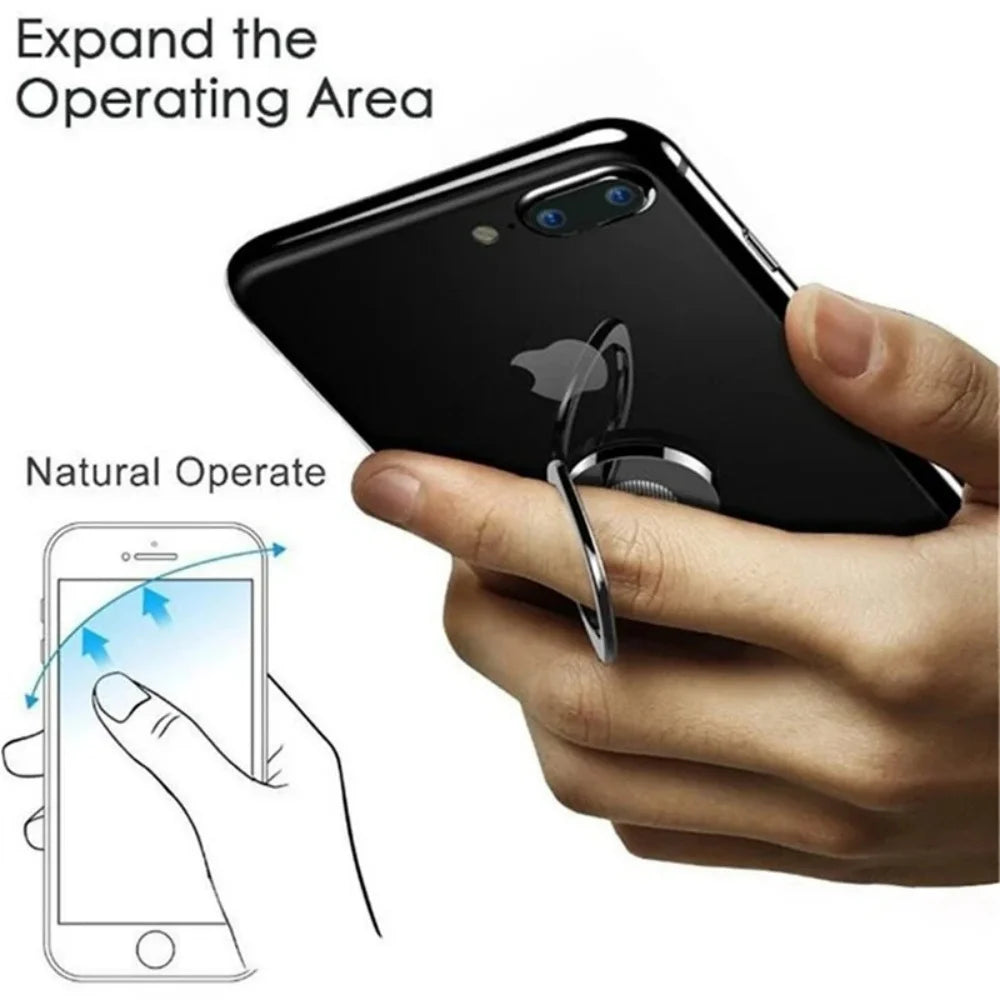360° Rotating Metal Phone Ring Holder & Finger Grip Stand Phone Ring Holder QXL