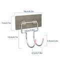 Stainless Steel Wall-Mount Hair Dryer Holder | No-Drill Rack Hair Dryer Holder QXL one size