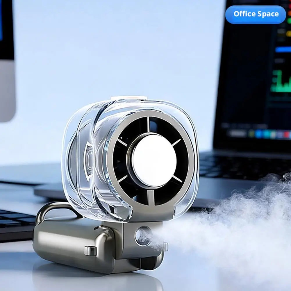 Handheld Mist Fan 3000mAh | 199-Speed Foldable Ice Cooling Handheld Mist Fan QXL