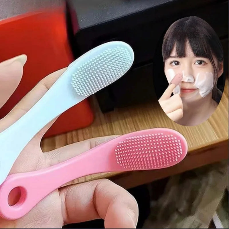 Double-Sided Silicone Face & Nose Cleansing Brush | Pore Tool Facial Cleansing Brush QXL