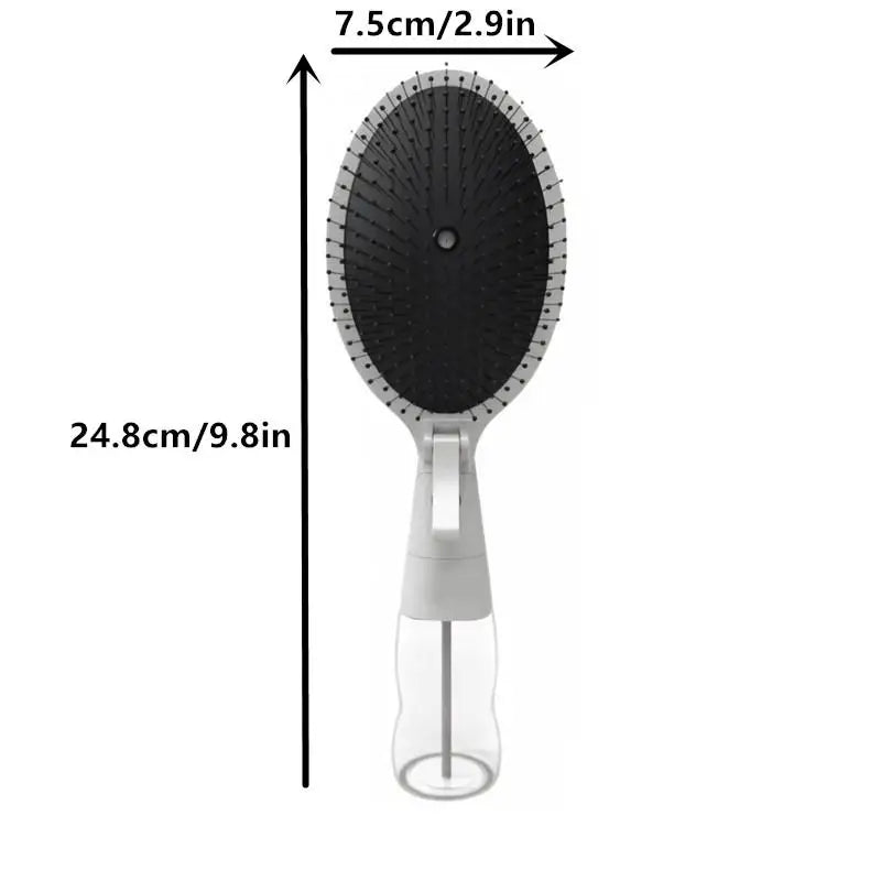 2-in-1 Spray Detangling Hair Comb with Water Bottle Spray Detangling Comb QXL