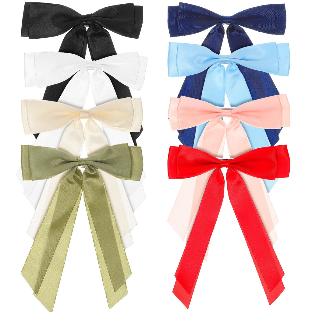 8-Pack Bow Hair Clips | Alligator Clips for Women & Teens Bow Hair Clips QXL