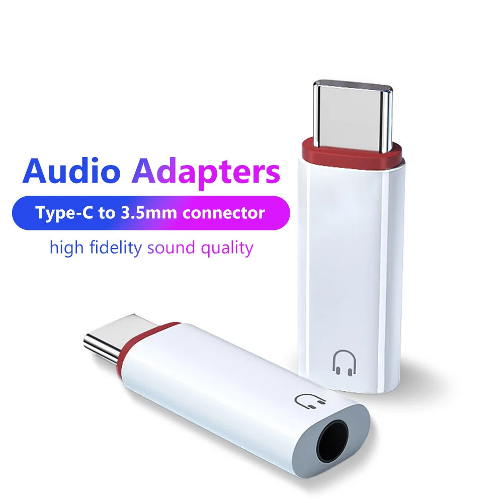 3.5mm to USB-C Audio Adapter | Headphone AUX Converter Audio Adapter QXL