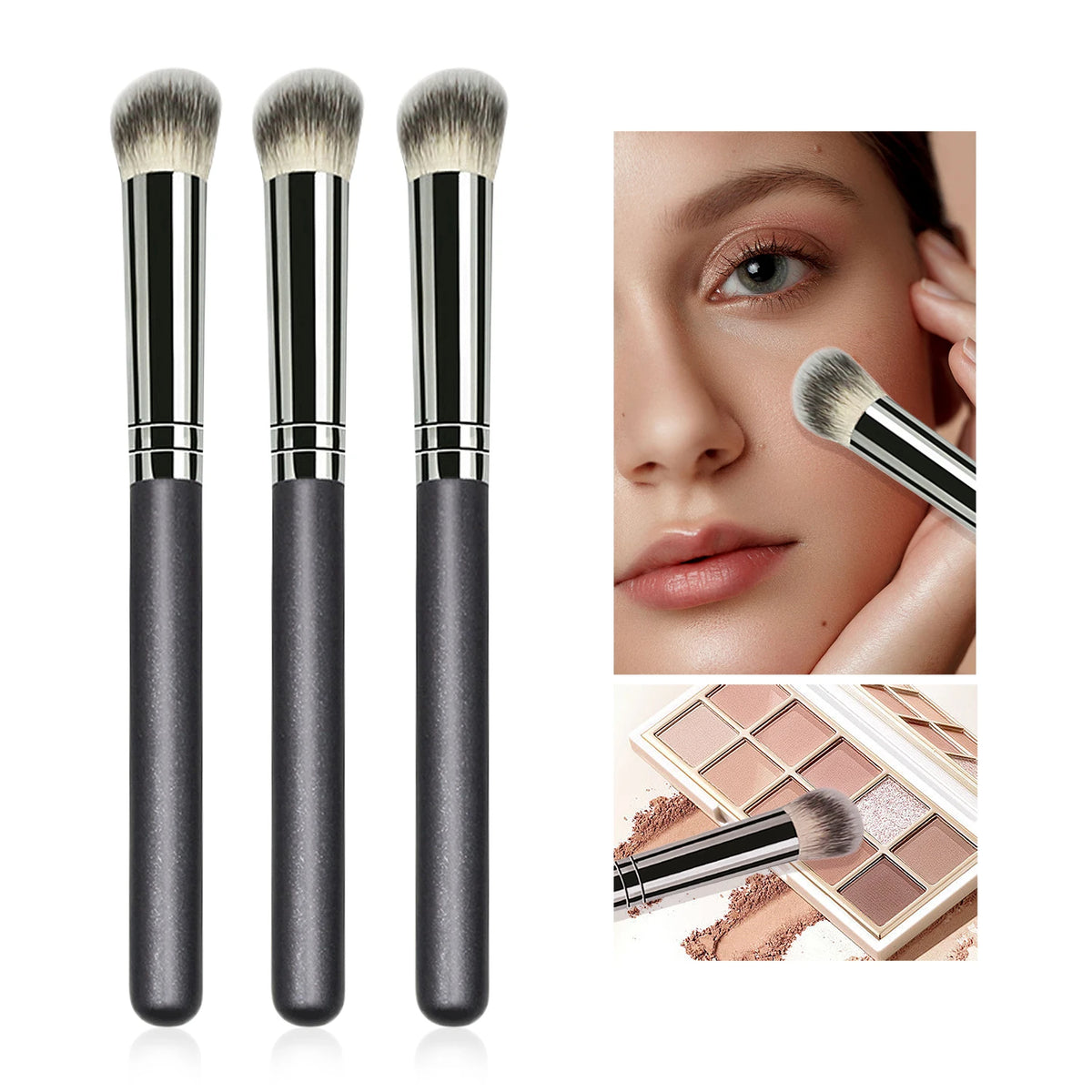 Precision Flat Head Concealer Brush – Wool Fiber #270 Concealer Makeup Brush QXL