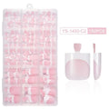 150-Pc Square Matte False Toe Nail Tips | Full Coverage False Toenail Tips QXL 6