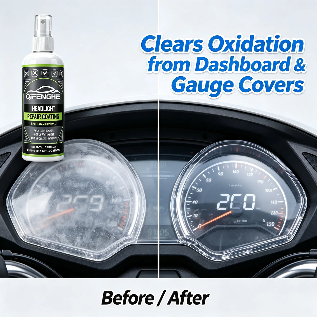 Car Headlight Restoration Coating Spray | DIY Haze Removal Headlight Restoration Spray QXL