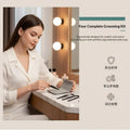 4-Piece Stainless Steel Eyebrow Tweezers Set | Slant & Flat Tip Eyebrow Tweezers Set QXL Default Title