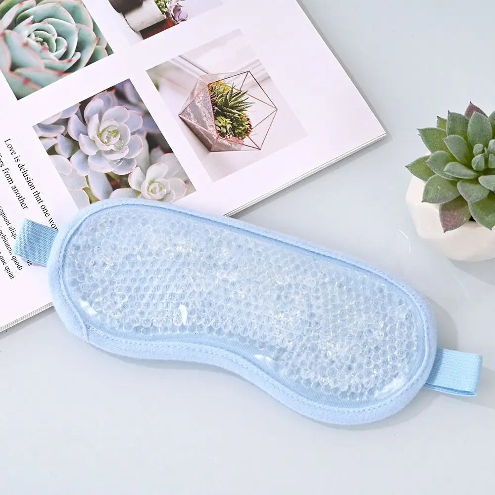 Reusable Gel Bead Eye Mask | Hot & Cold Therapy for Sleep Gel Eye Mask QXL