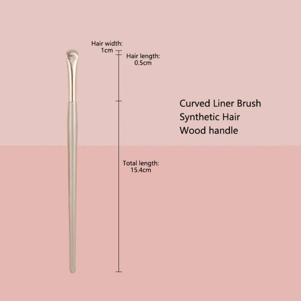Curved Eyeliner Brush – Thin Angled Eye Makeup Brush Eyeliner Makeup Brush QXL