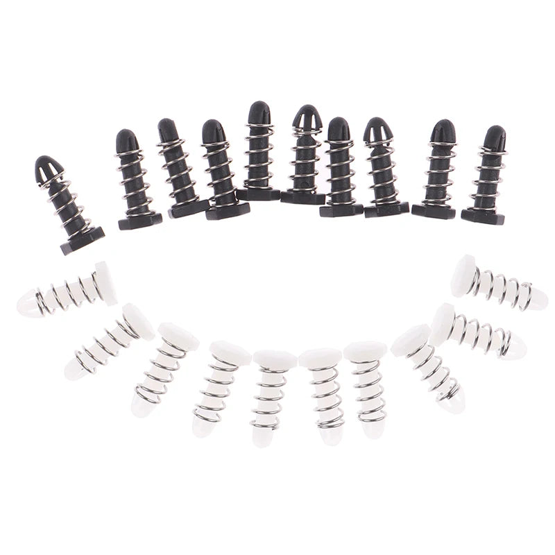 10-Pack 14mm Plastic Spring Nail Clips for PC Cooling Fans Cooling Fan Clips QXL