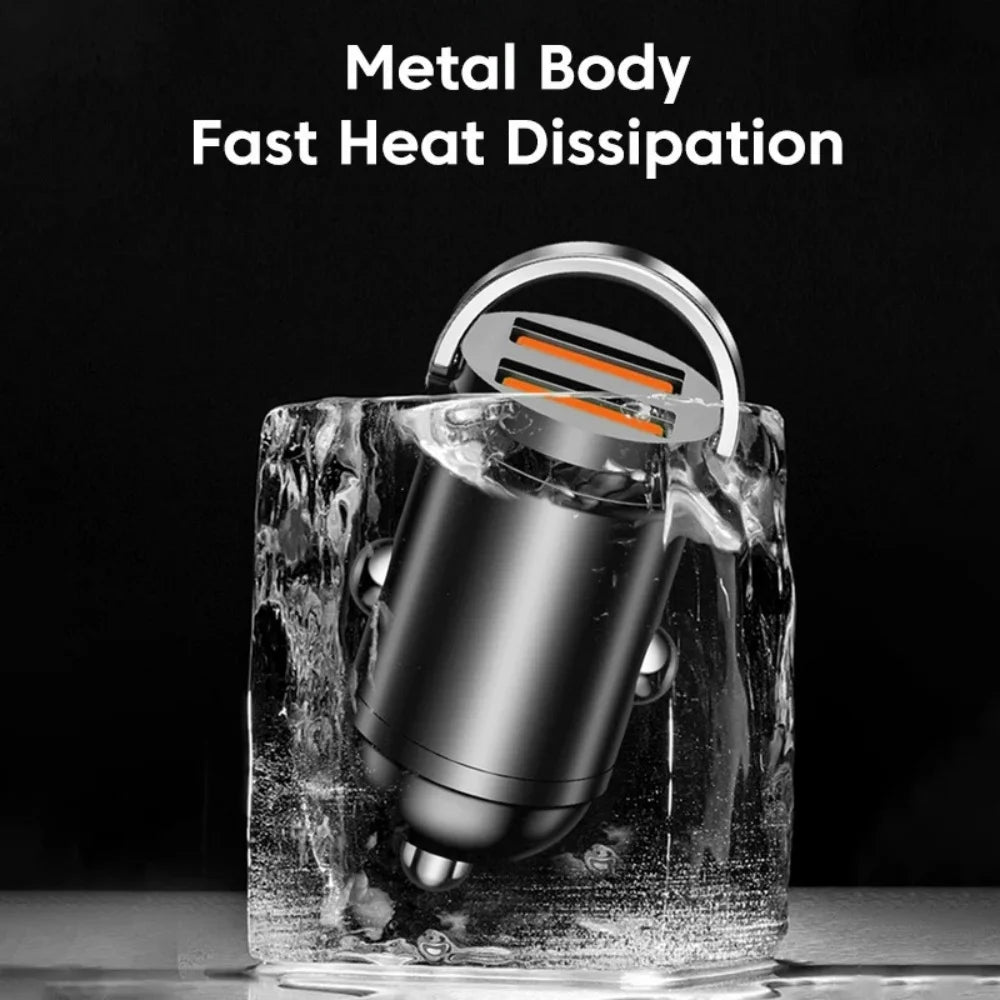 200W Dual USB Car Charger PD QC3.0 Fast Charging Adapter Car Charger Adapter QXL