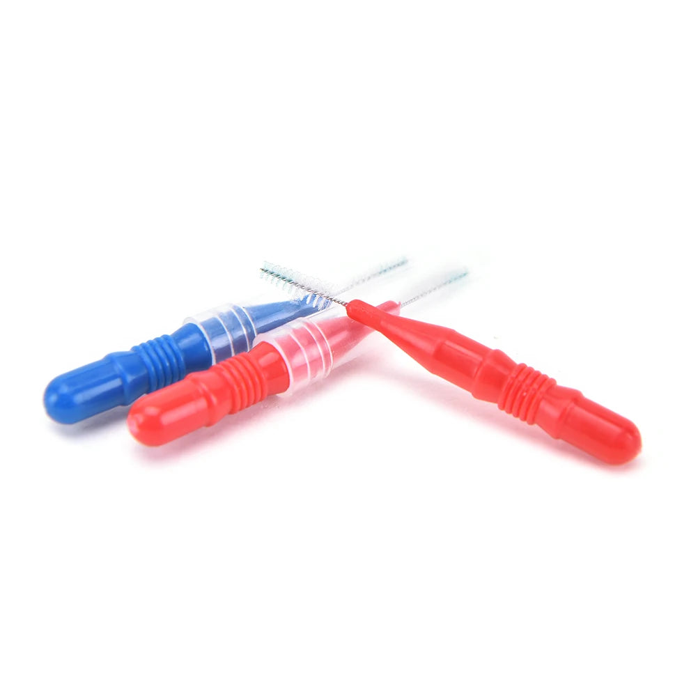 50-Pack Interdental Brushes & Dental Floss Toothpicks Interdental Floss Picks QXL