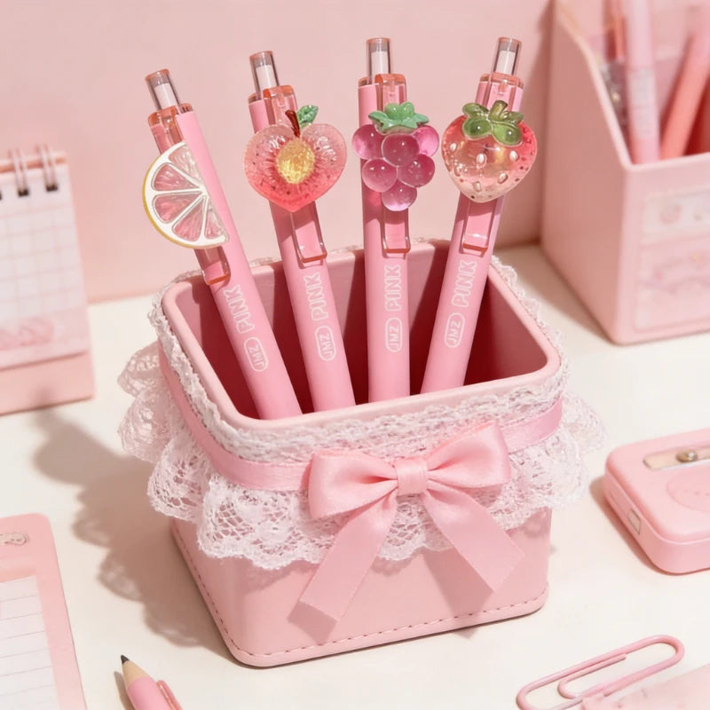 Iced Peach Boba Scented Pendant Pen 0.5mm | Cute Gift Pen Novelty Scented Pen QXL