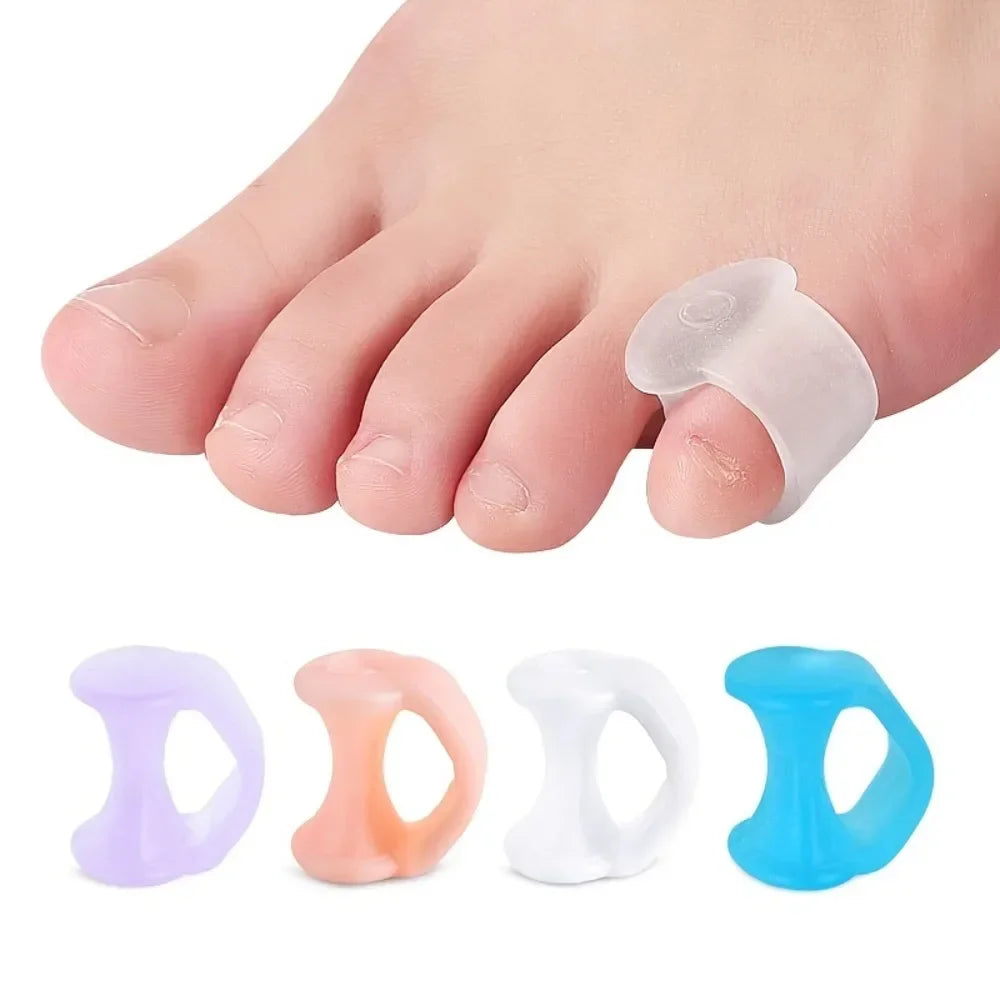 2-Pack Silicone Gel Toe Separators | Yoga Toes Spacer & Corrector Toe Separator QXL