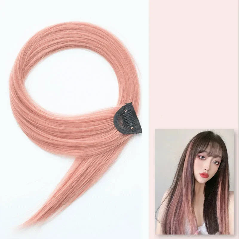 60cm Clip-In Synthetic Hair Extension | Long Straight Hairpiece Clip-In Hair Extension QXL NO.13