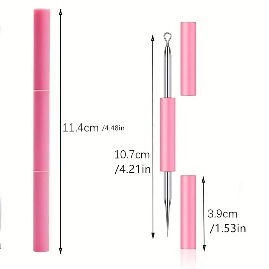 Double-Head Blackhead Extractor & Blemish Tool | Silicone Tip Blackhead Extractor Tool QXL