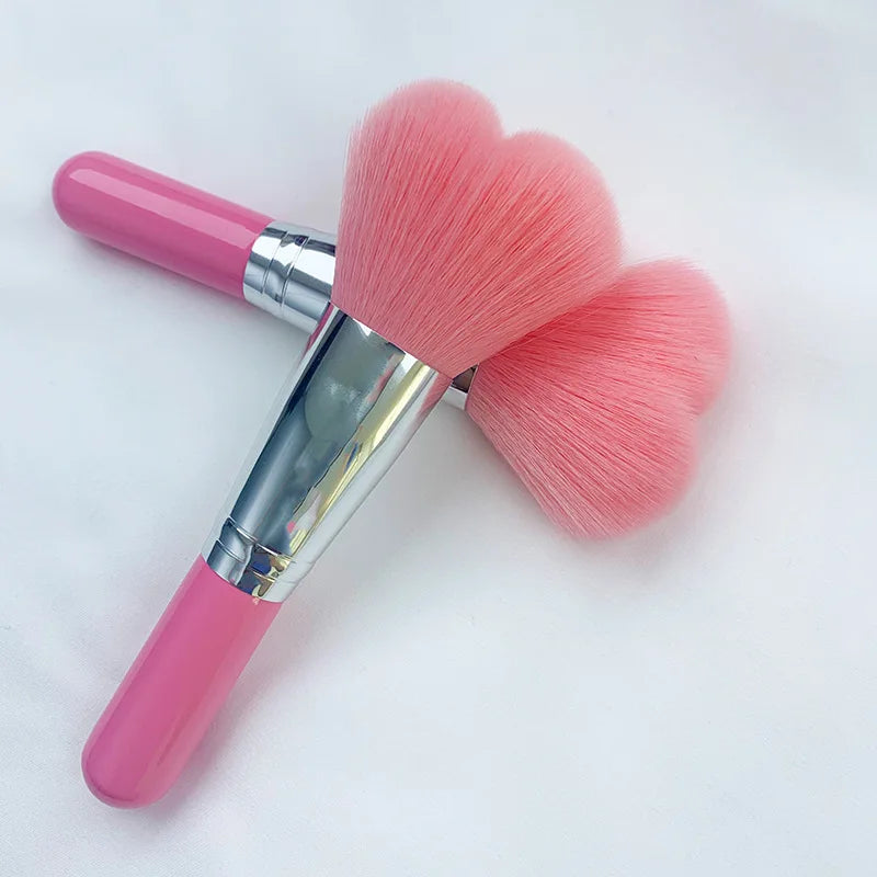 Wooden Handle Loose Powder & Blush Brush | Soft Synthetic Loose Powder Brush QXL