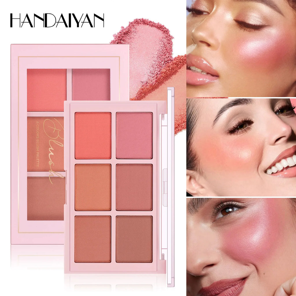 Handaiyan Matte Blush Palette – Contour, Highlight & Brighten Powder Blush Palette QXL