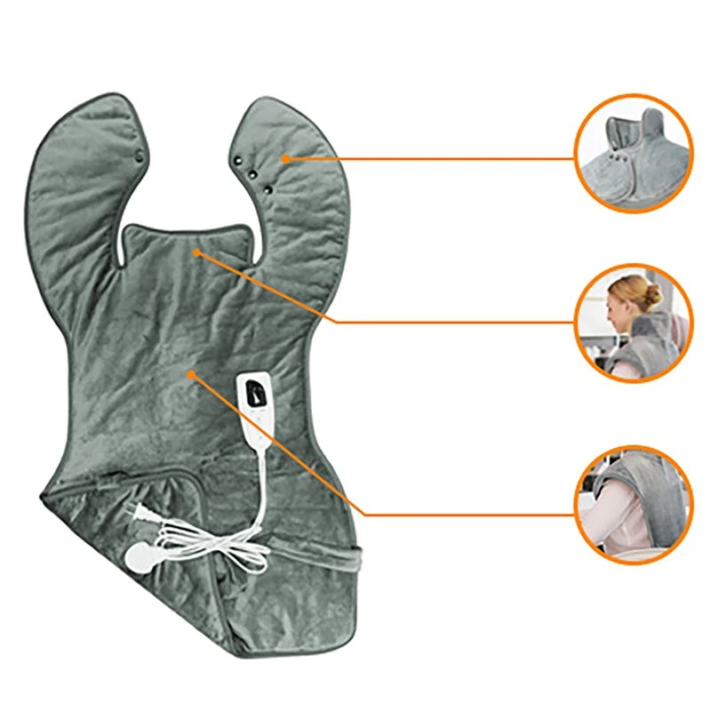 Dreamburgh Electric Heating Shawl | 6-Speed Temp, 4-Speed Timer Electric Heating Shawl QXL